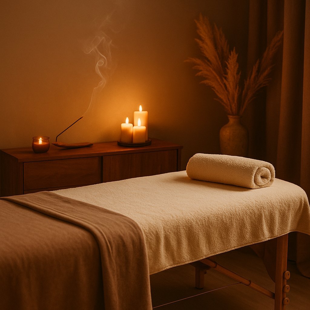 Femme recevant un massage relaxant au Salon VK Secrets à Strasbourg