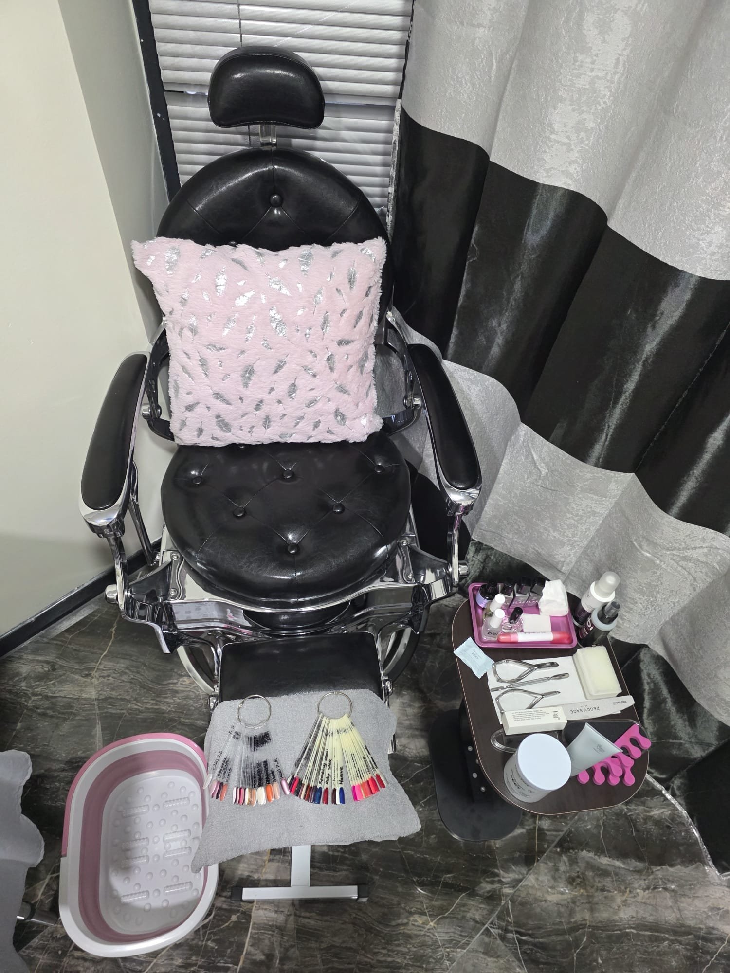 Fauteuil de beauté des pieds spa pour un soin relaxant des pieds